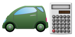 automobile with calculator