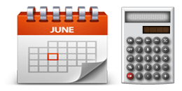 calendar with calculator
