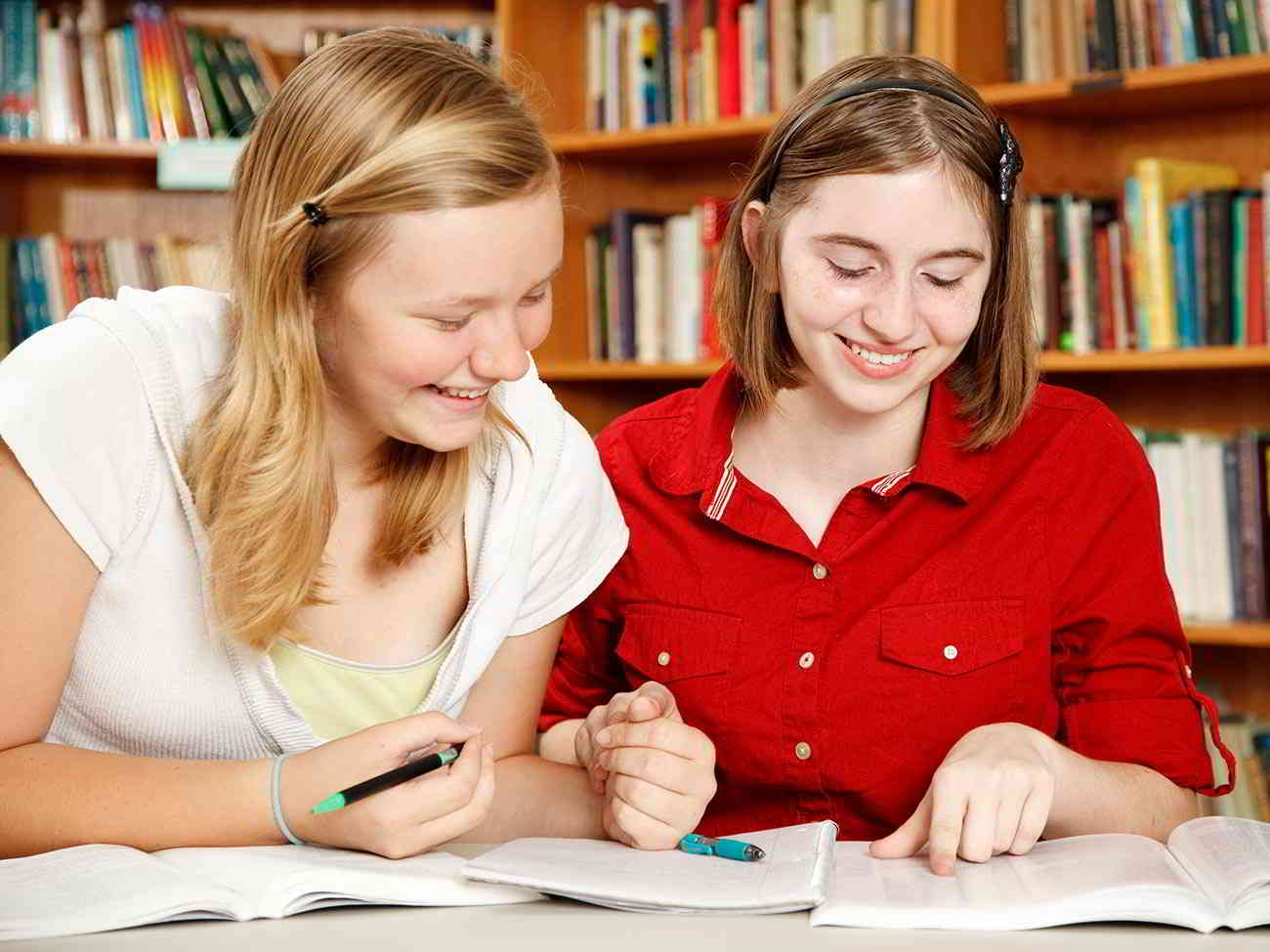 kids at public library