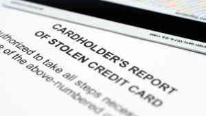 stolen credit card report