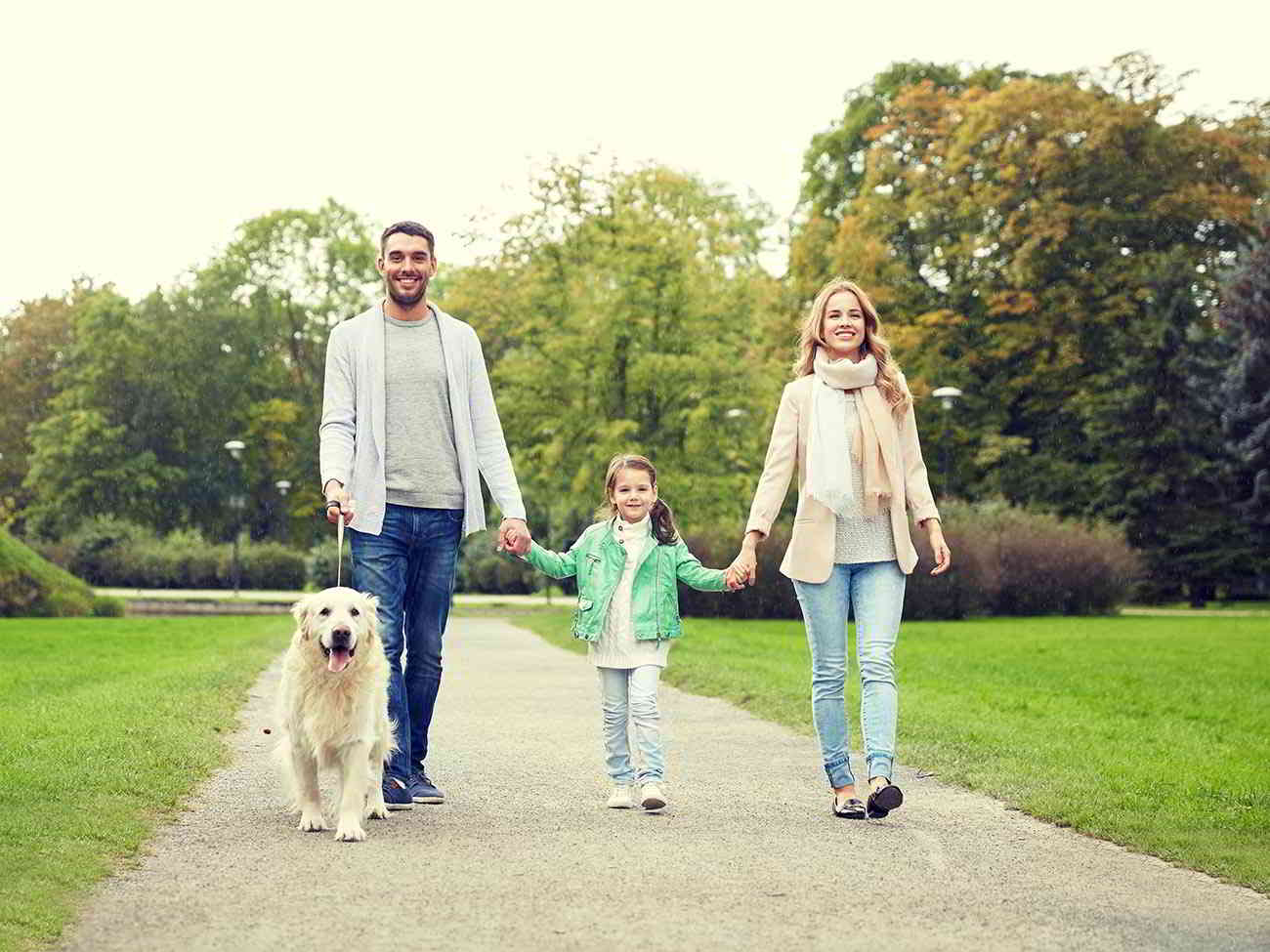 family at park