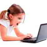kid with laptop