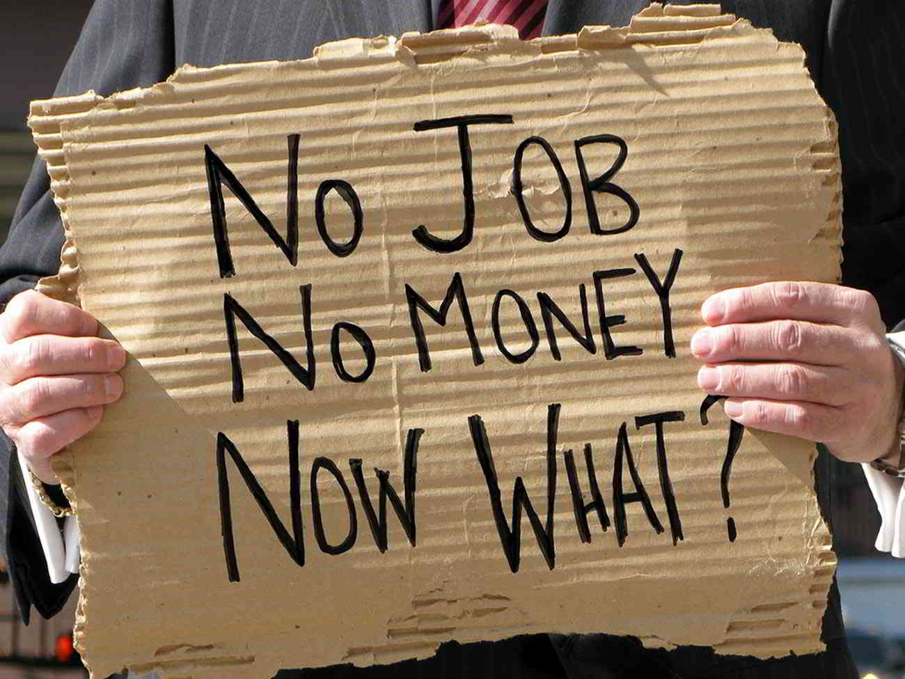 no job sign