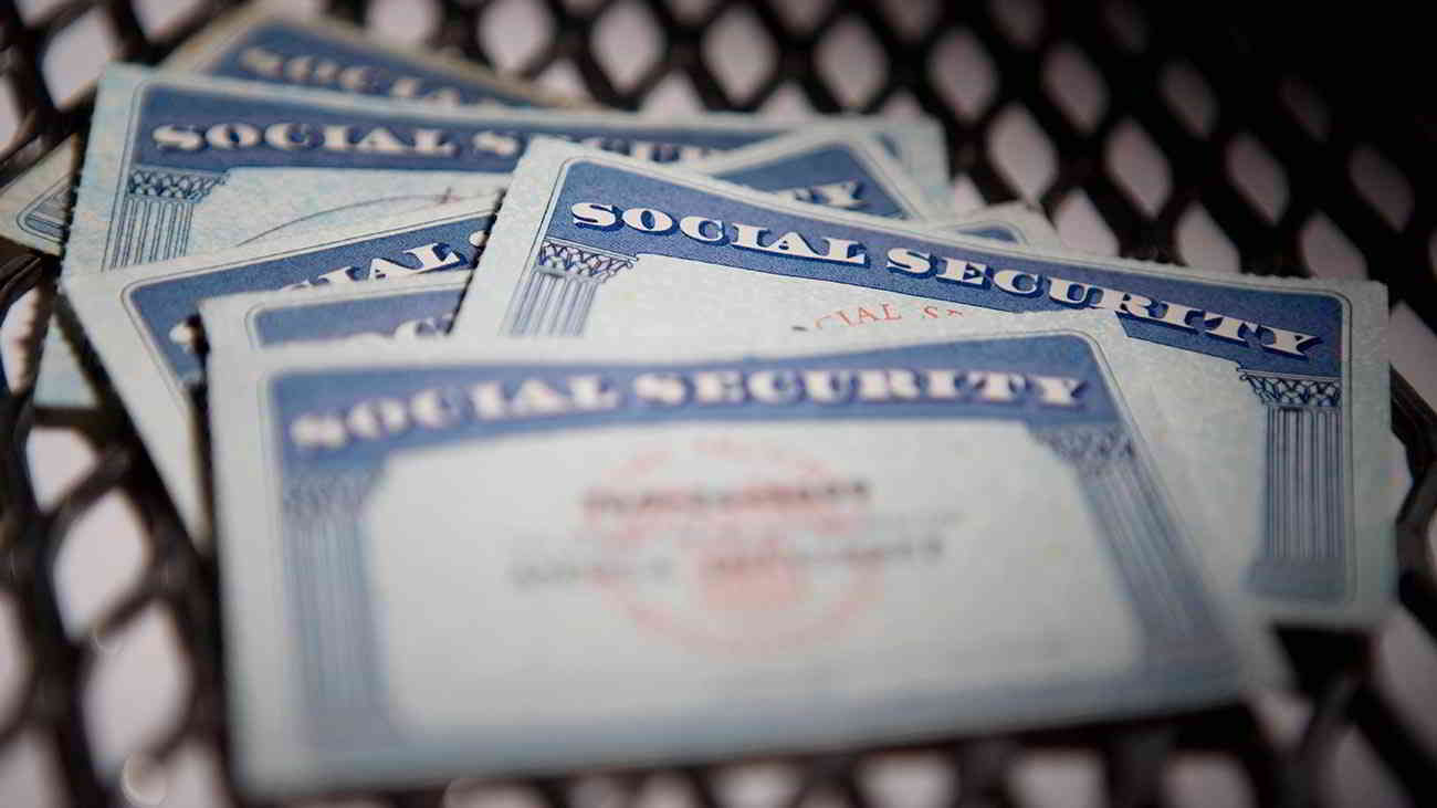 social security cards in pile