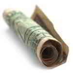 crumpled dollar