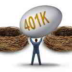 man managing 401k