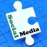social media puzzle pieces