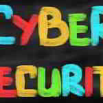 cyber security written on chalkboard