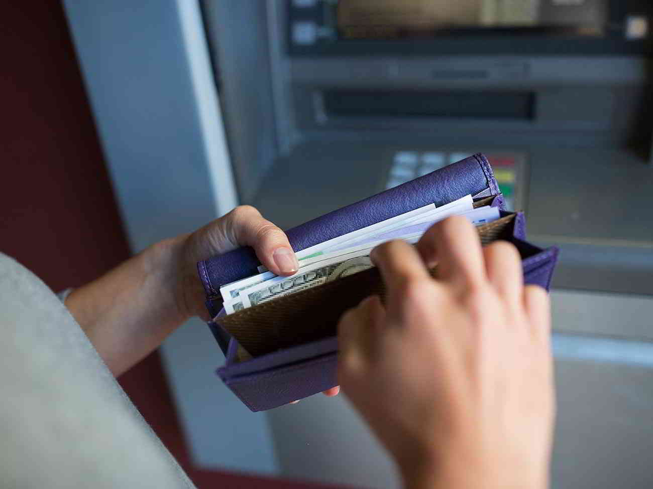 getting money from atm