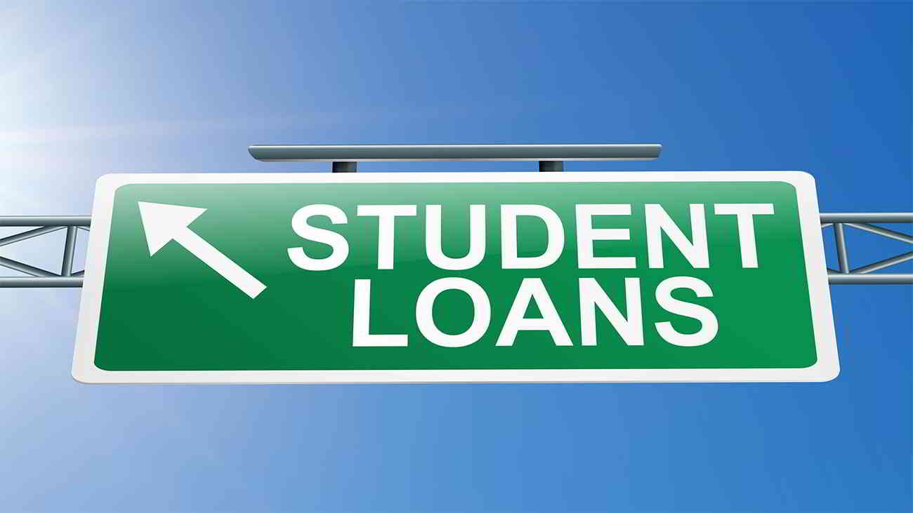 student loan sign