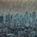 tropical storm hitting city